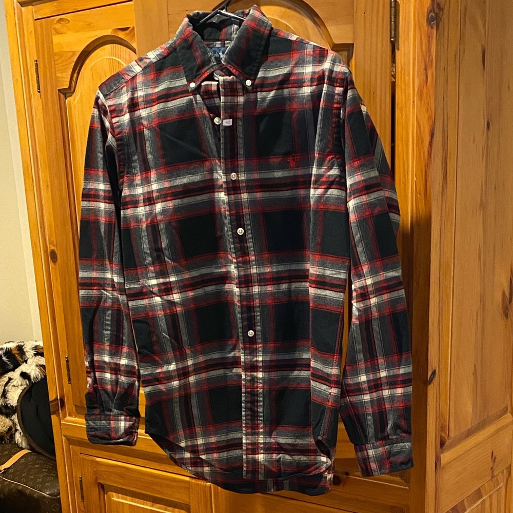 Classic Fit Ralph Lauren Plaid Shirt (Size: Small)